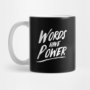 'Words Do Have Power' Cancer Awareness Shirt Mug